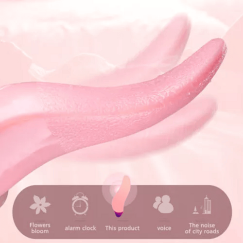 Tongue Clit Licking Vibrator G-Spot Sucking Oral Massager Sex Toys For