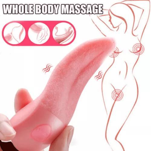 Tongue Clit Licking Vibrator G-Spot Sucking Oral Massager Sex Toys For
